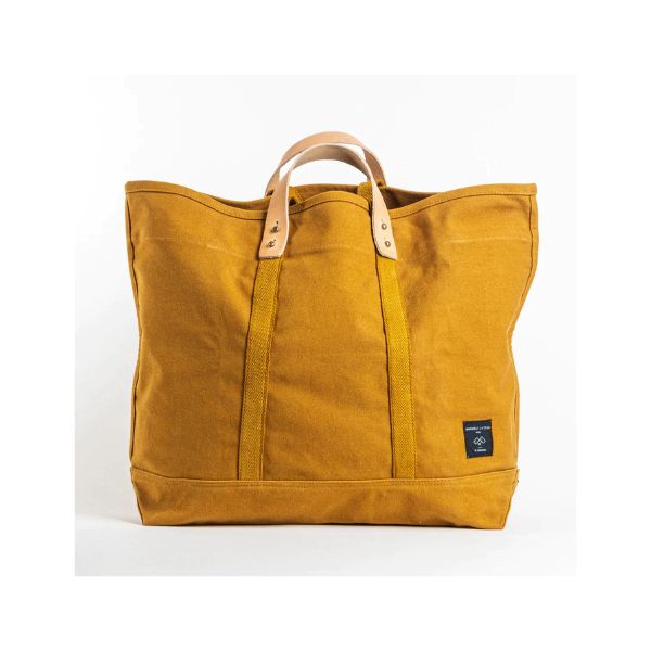 East-West Large Tote, Mustard