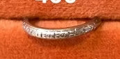 18K White Gold Band