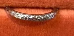 18K White Gold Band 1930s