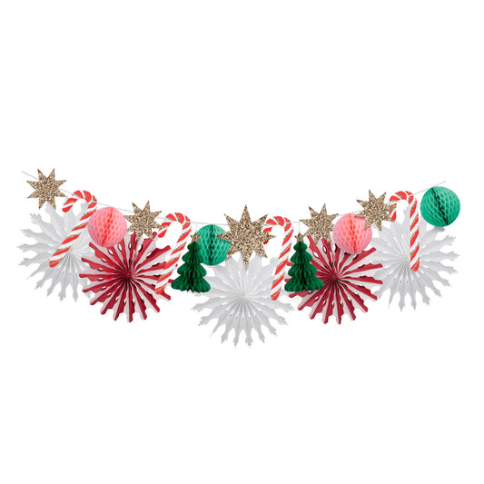 Christmas Giant Honeycomb Garland