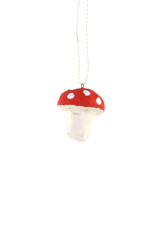 Cotton Mushroom Ornament