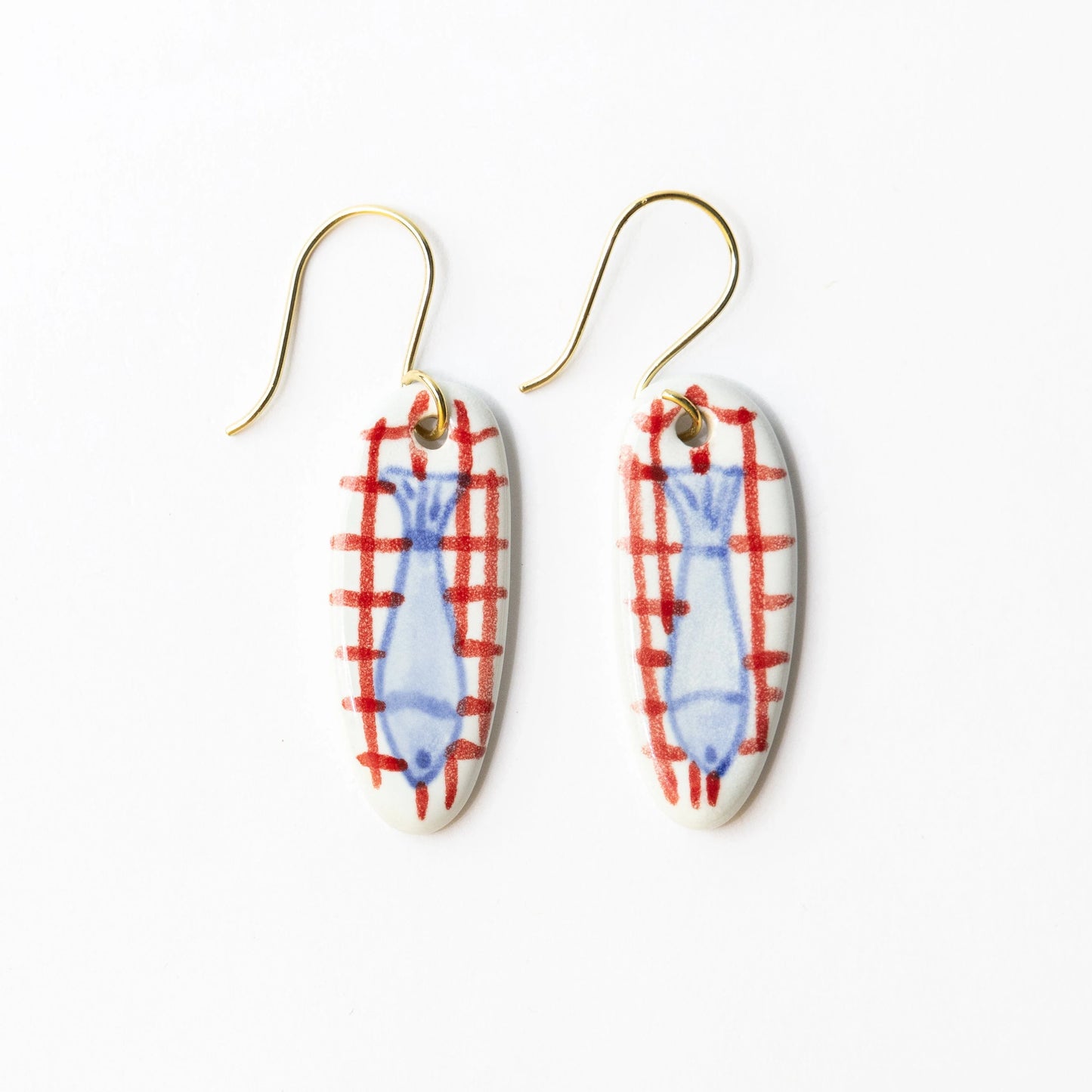 Danielle Oval Ceramic Earrings