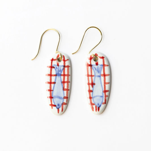 Danielle Oval Ceramic Earrings