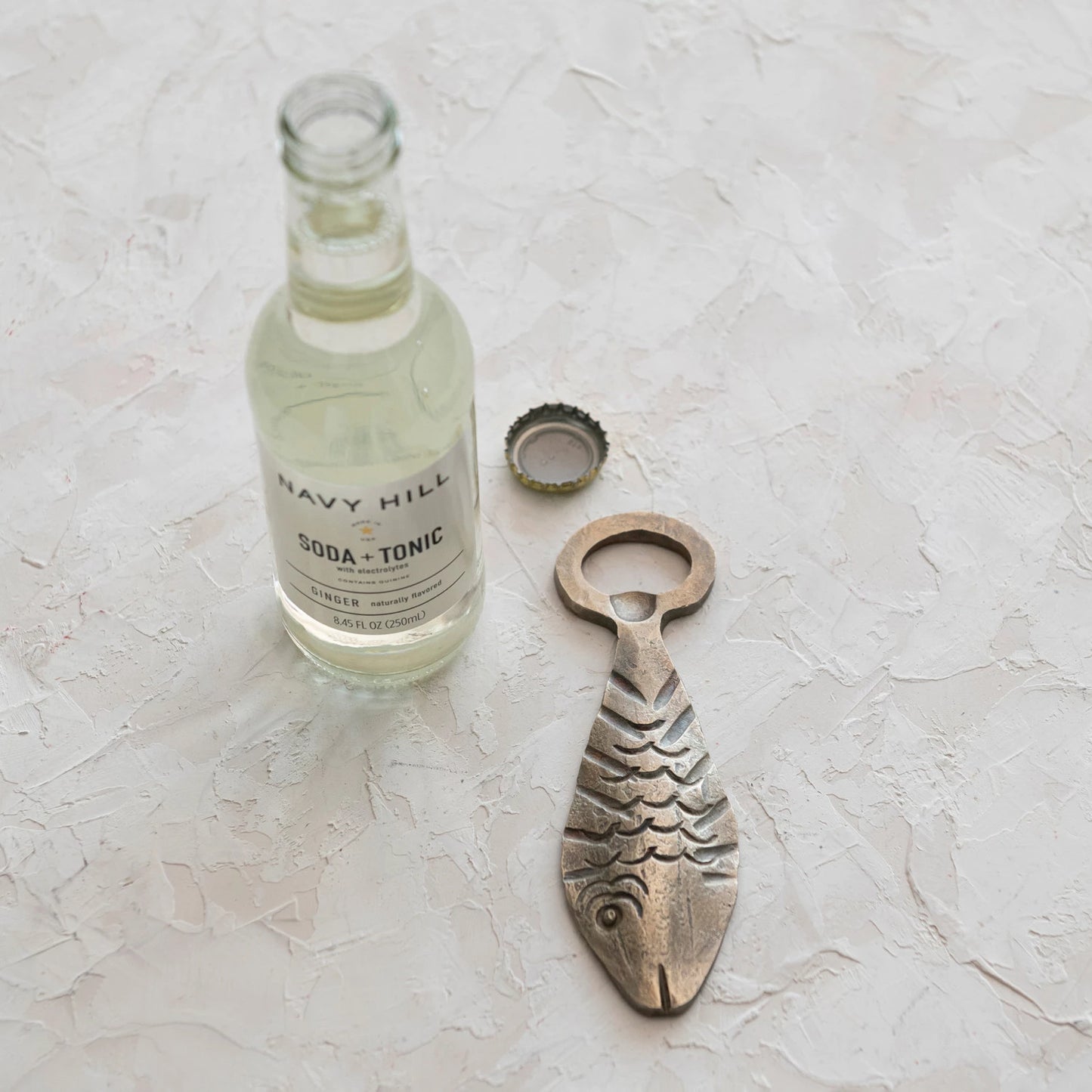 Cast Metal Fish Bottle Opener