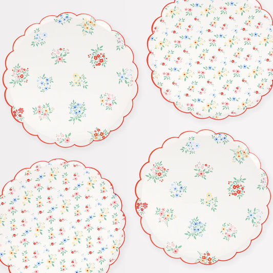 Ditsy Posy Plates