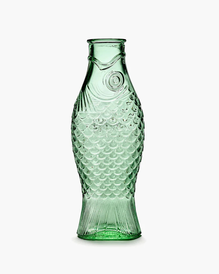 Transparent Green Fish Carafe