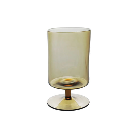 Stemmed Indented Drinking Glass