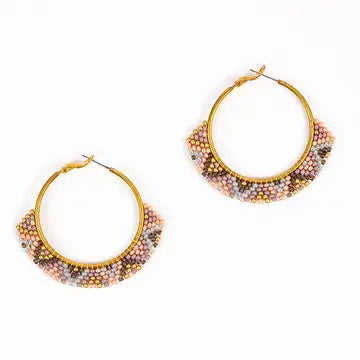 Large Zig Zag Hoop Earrings