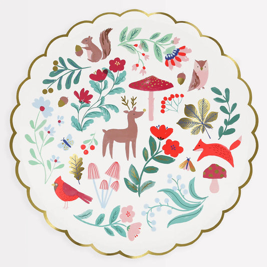 Winter Woodland Dinner Plates