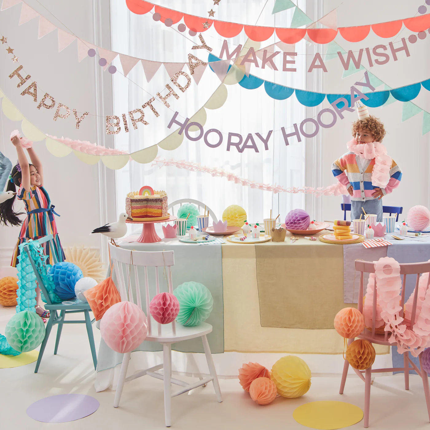 Rainbow Birthday Garlands