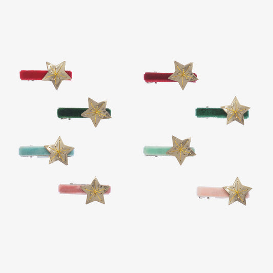 Gold Star Hair Clips