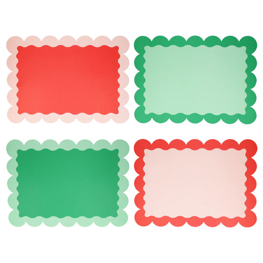 8 Christmas Paper Placemats