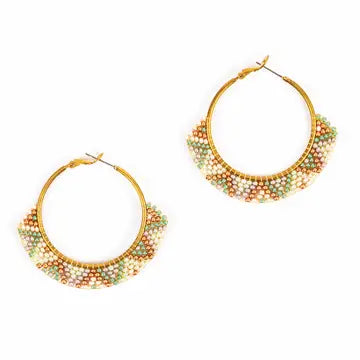 Large Zig Zag Hoop Earrings