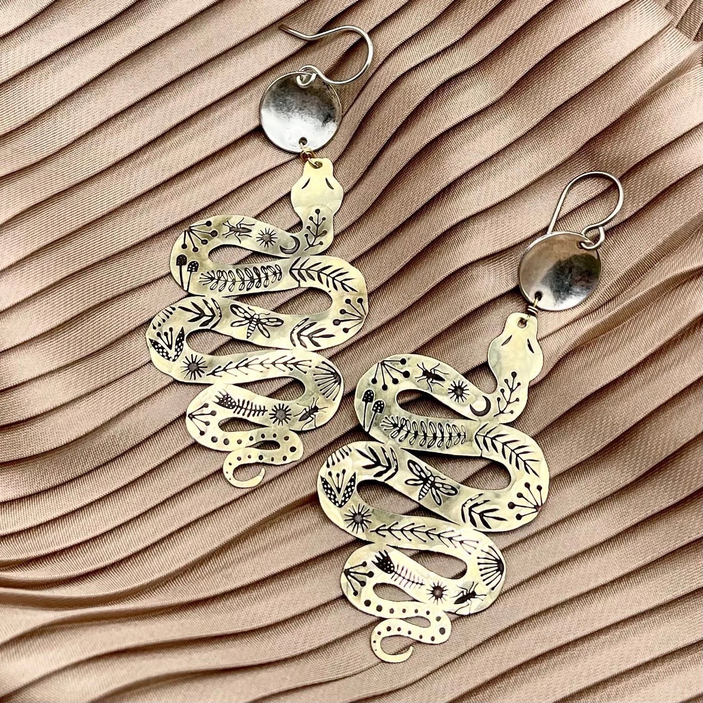 Handmade Slither Earrings