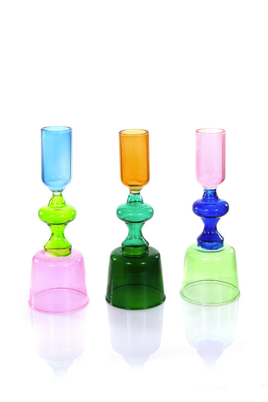 Tricolor Candlestick Holder