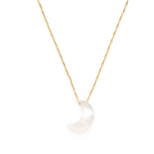 Mother of Pearl Moon Necklace