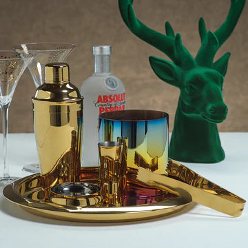 Stainless Steel Gold Cocktail Shaker – Gold Leaf