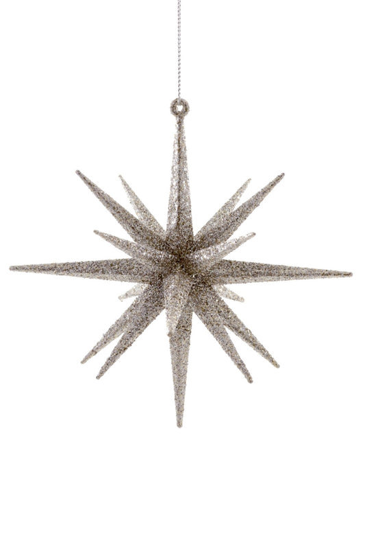 Silver Starburst Ornament