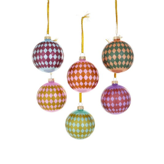 Harlequin Bauble Ornament